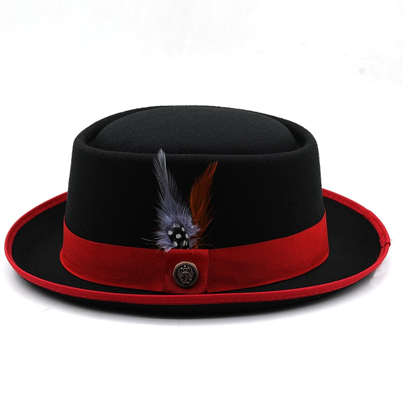 PHILIP Men's Felt Pork Pie Hat