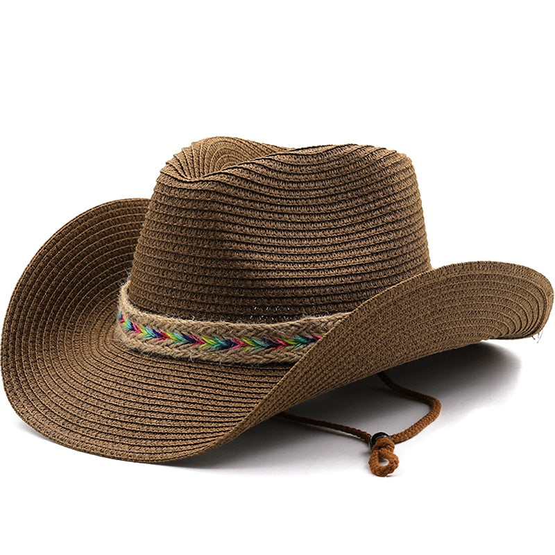 CASIMIR Men's Straw Cowboy Hat