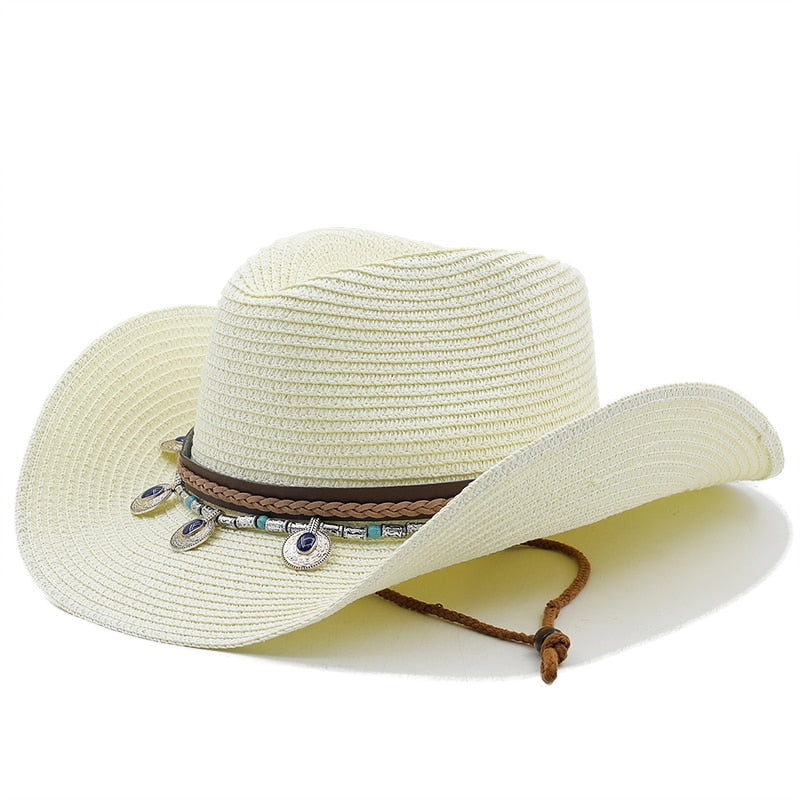 KIARA Cowboy Hat in Off-White
