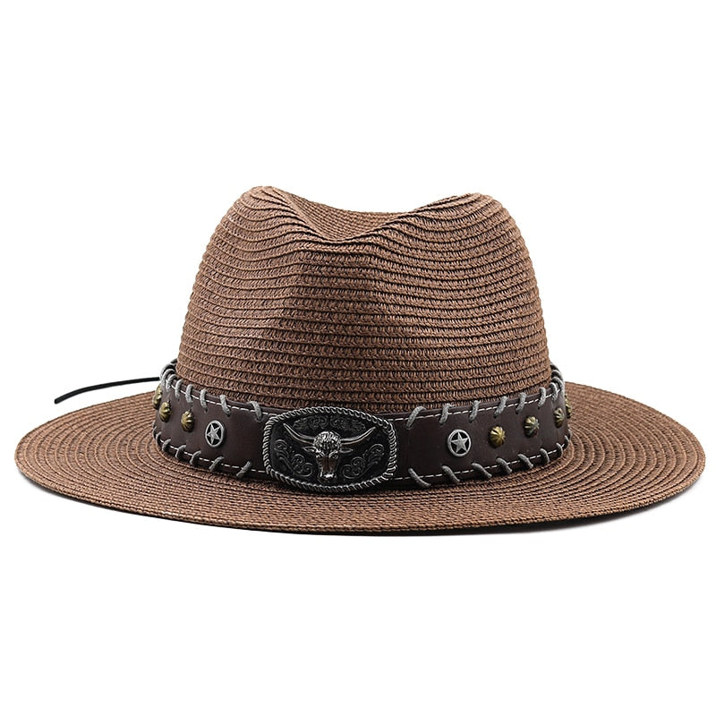 SERILENA Fedora Hat in Brown