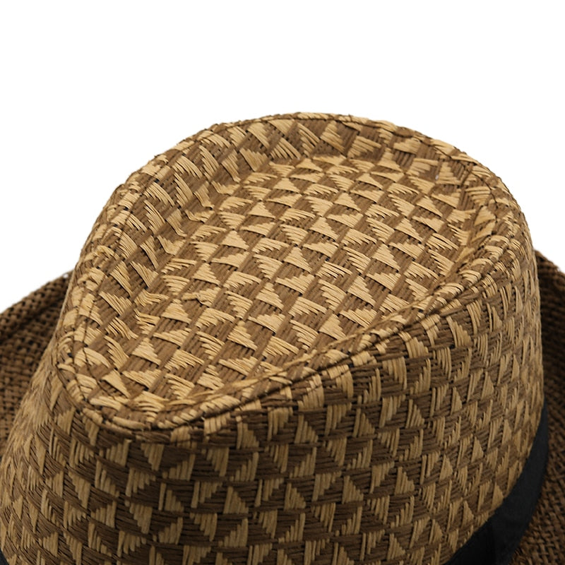 HEENA Straw Trilby Hat