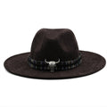 FIORA Fedora Hat in Brown