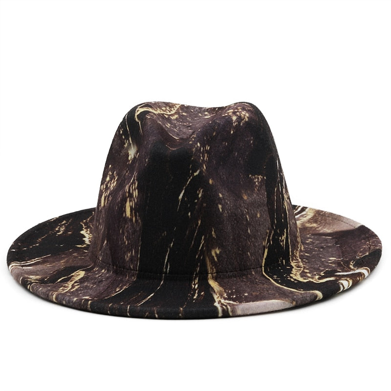 GRACELY Fedora Hat in Brown
