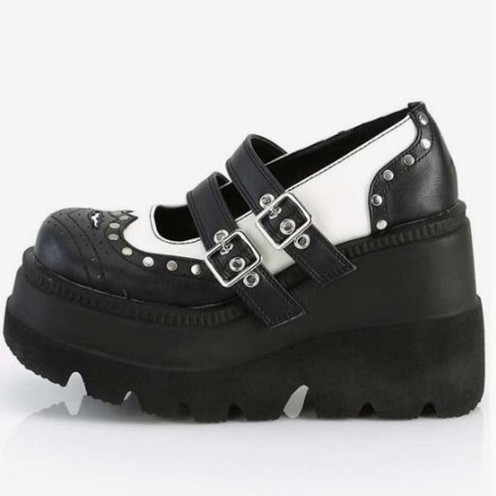 MERLE Chunky Heel Oxford Shoes