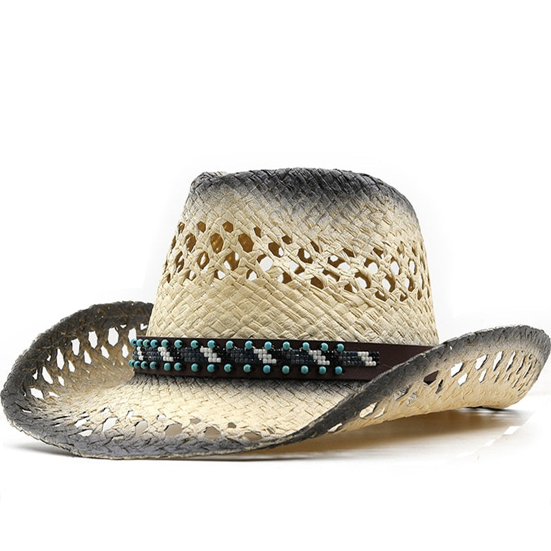 OTTOKAR Men's Straw Cowboy Hat