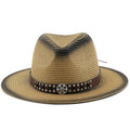 NATAZA Fedora Hat in Khaki/Black