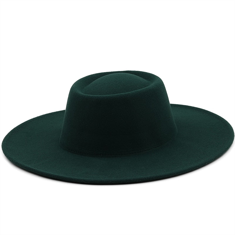 FAYE Fedora Hat in Dark Green