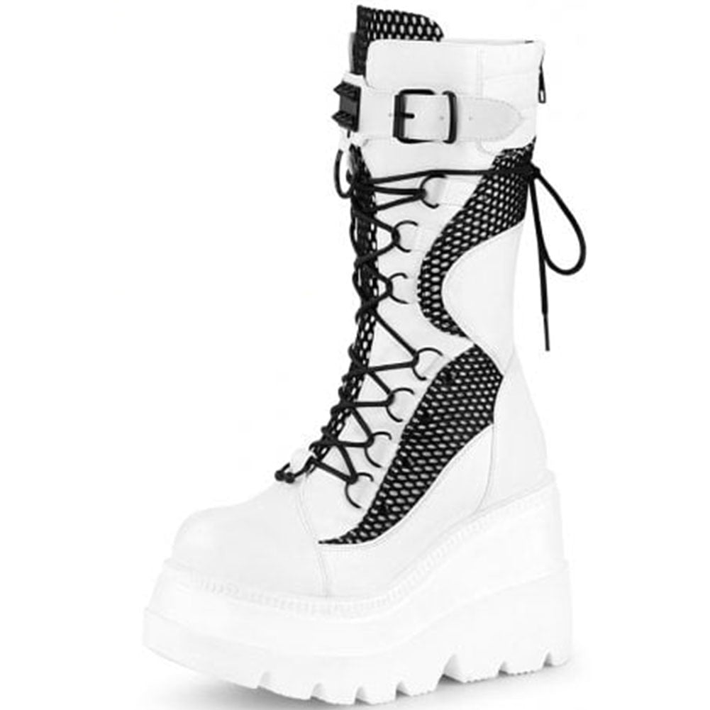 JUNO Knee-High Boots in White