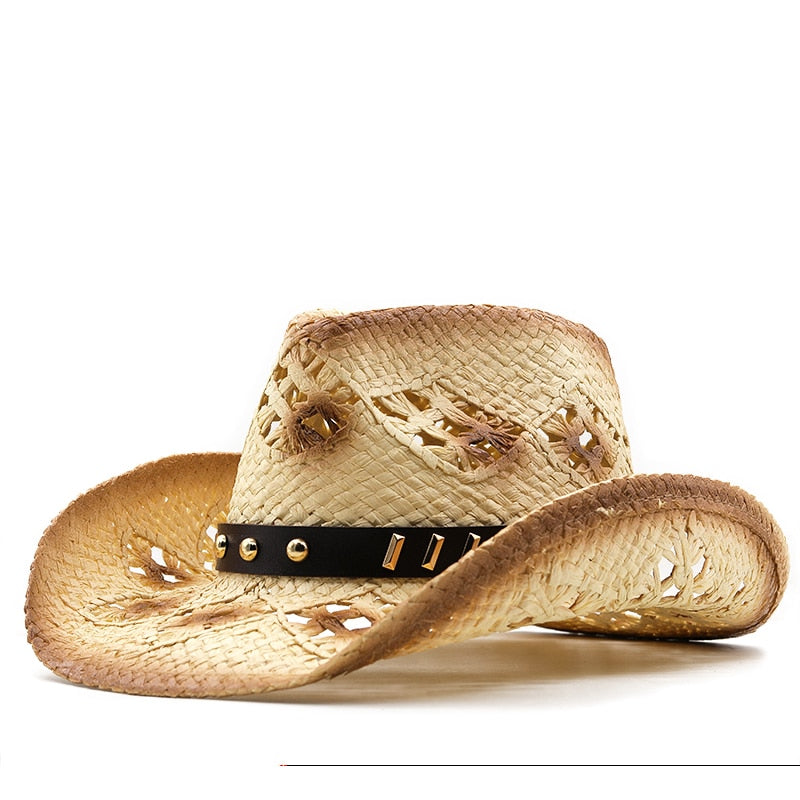 WILHELM Men's Straw Cowboy Hat