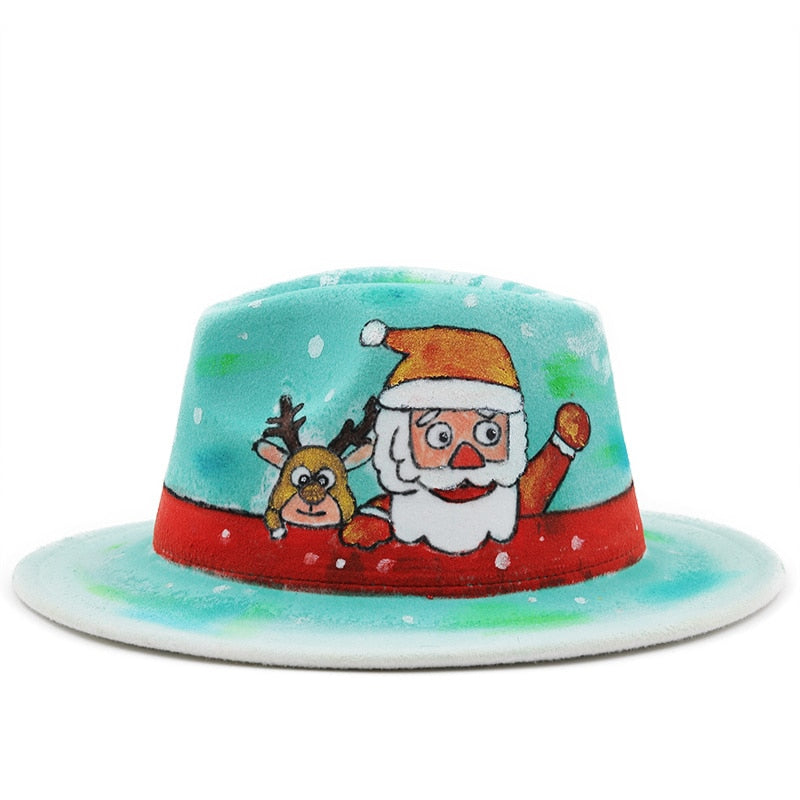 HARLEY Fedora Hat in Blue/White