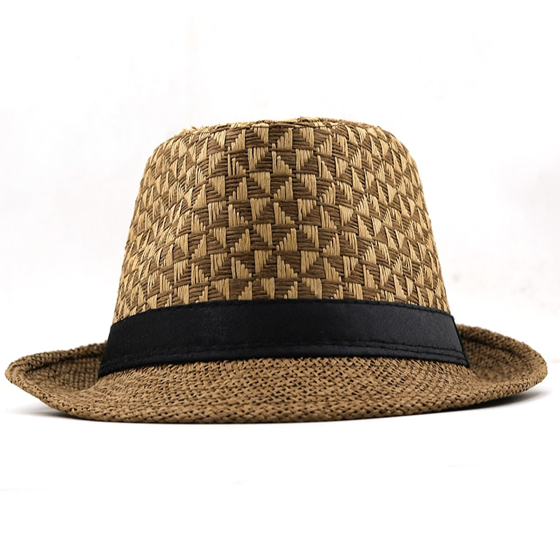 HEENA Straw Trilby Hat