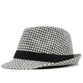 SETI Men's Straw Panama Hat in Black