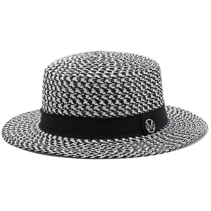 ROMINA Straw Boater Hat