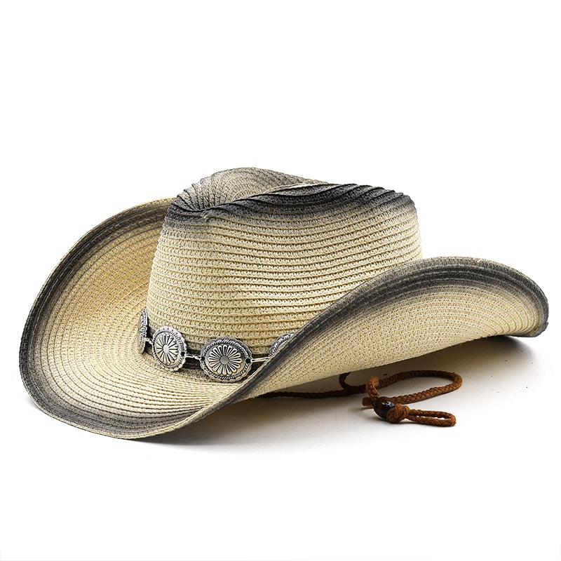 RUDOLF Men's Straw Cowboy Hat
