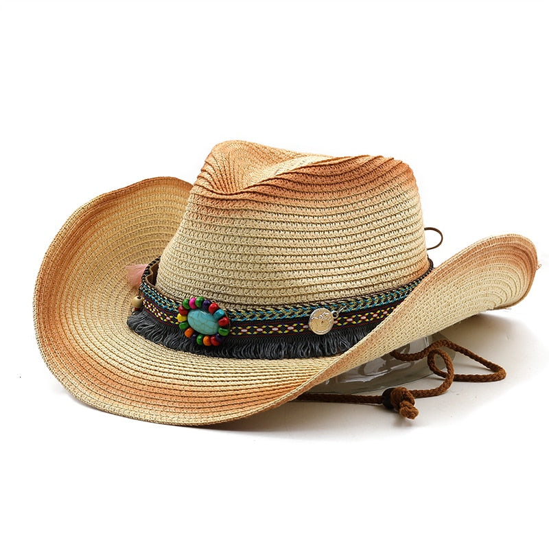 DAGOBERT Men's Straw Cowboy Hat