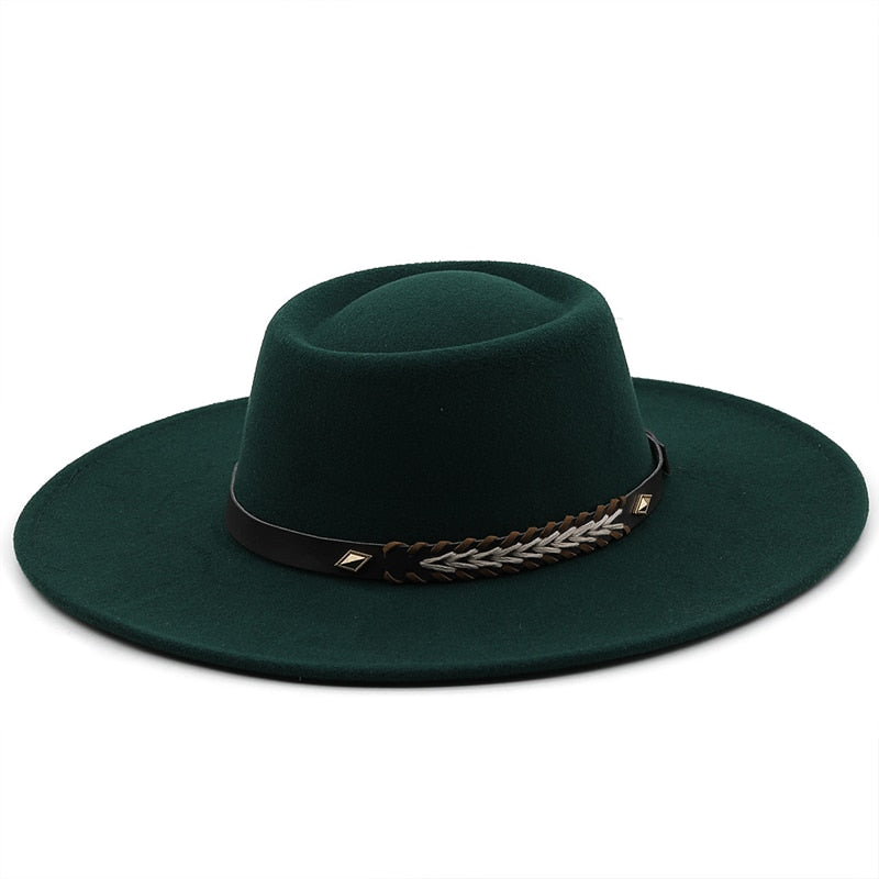 REGIANE Fedora Hat in Army Green