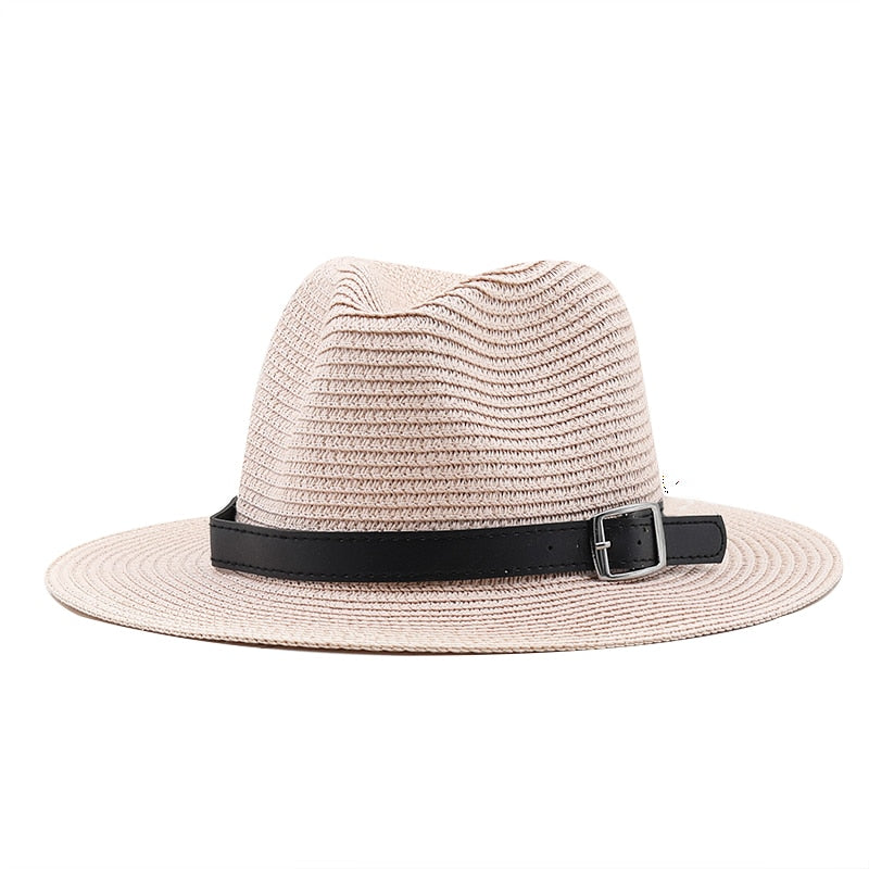 RAMSES Men's Straw Fedora Hat