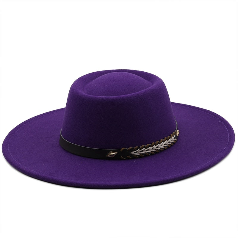 REGIANE Fedora Hat in Purple
