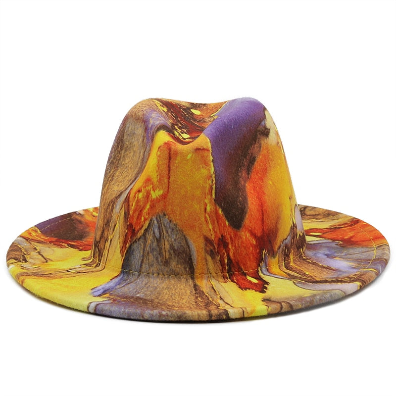 GRACELY Fedora Hat in Yellow