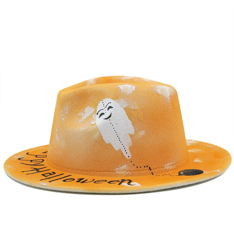 HARLEY Fedora Hat in Orange