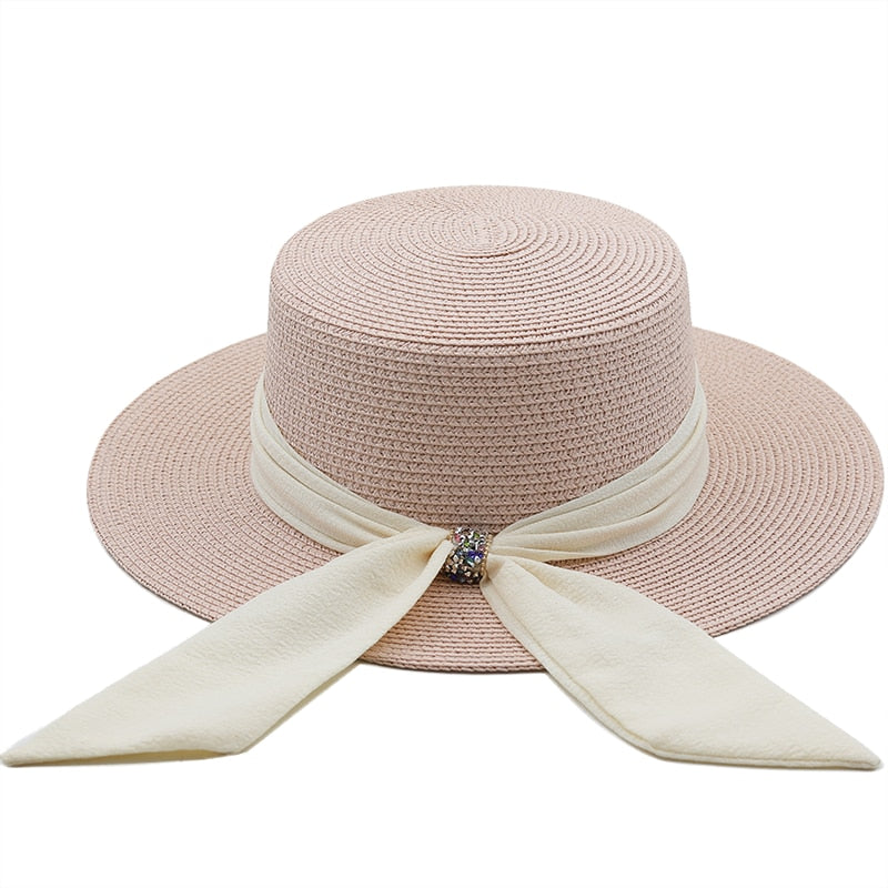 LILY Panama Hat in Pink