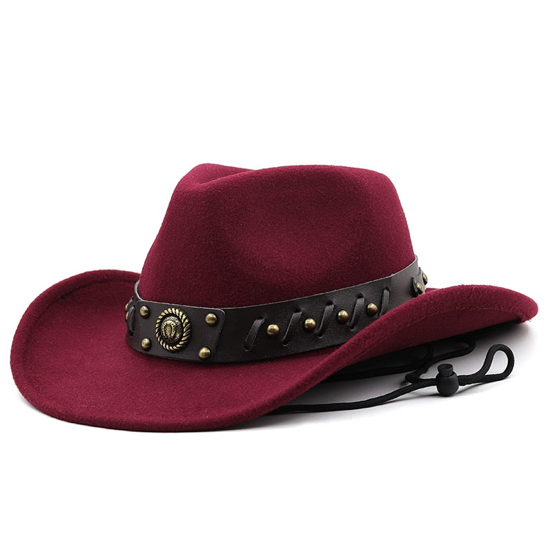 WENCESLAS Men's Felt Cowboy Hat