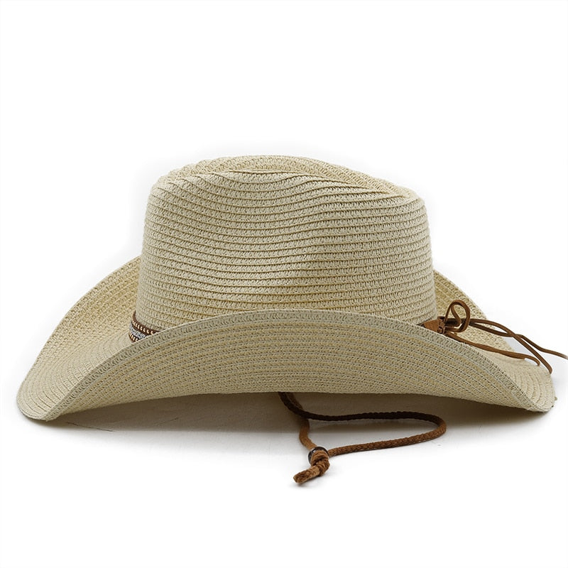 OSWALD Men's Straw Cowboy Hat