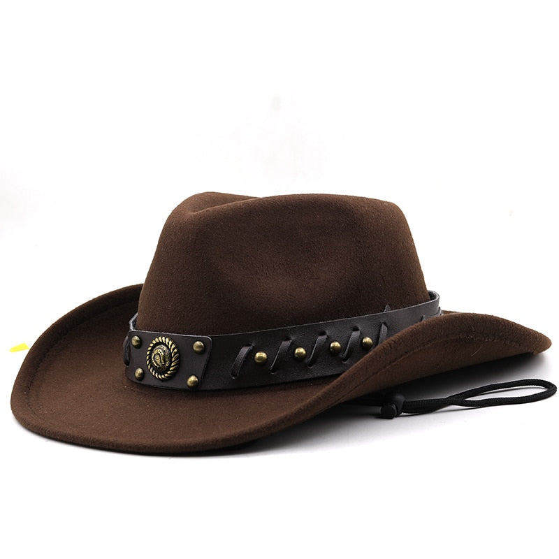 WENCESLAS Men's Felt Cowboy Hat