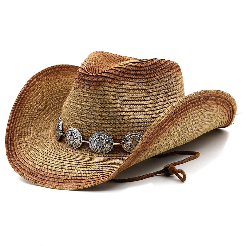 RUDOLF Men's Straw Cowboy Hat