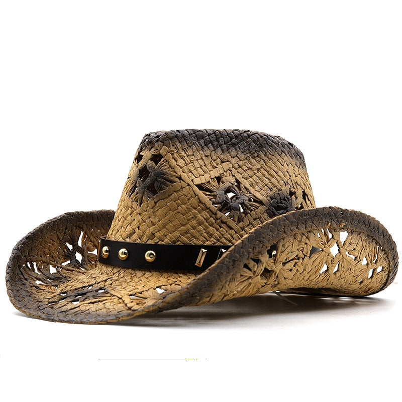 WILHELM Men's Straw Cowboy Hat