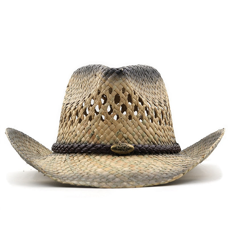 PENDA Men's Straw Cowboy Hat