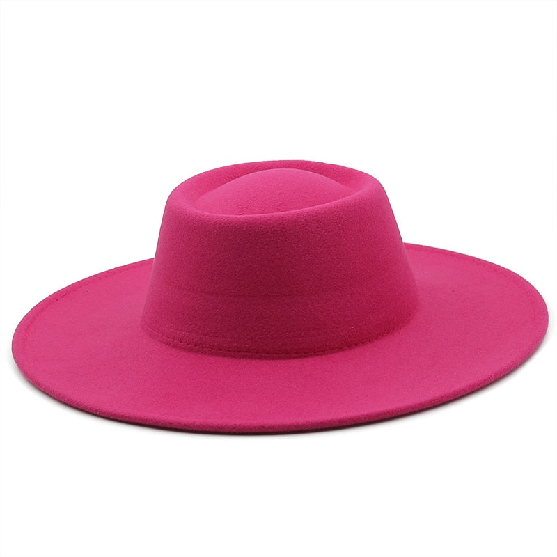 FAYE Fedora Hat in Rose