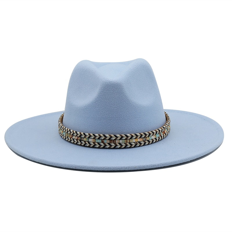 SLOANE Fedora Hat in Blue