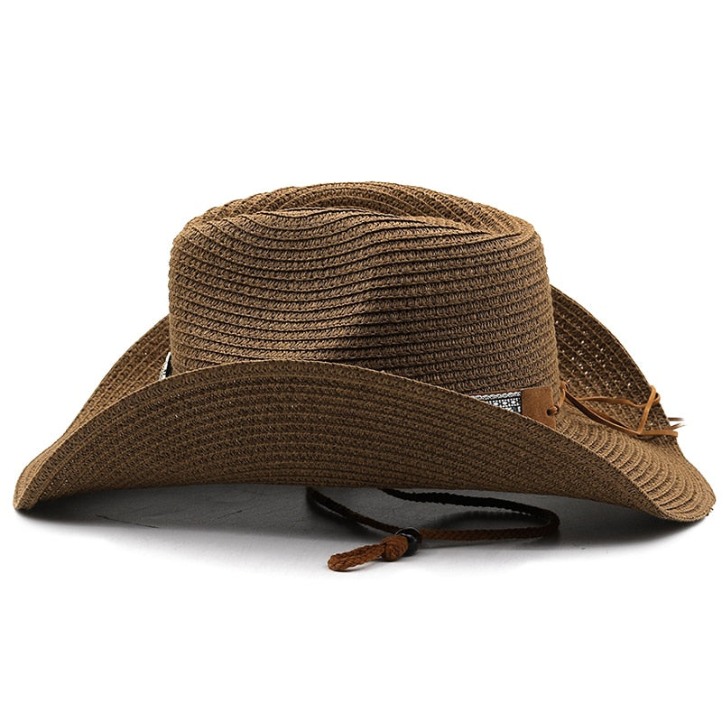 THEODORIC Men's Straw Cowboy Hat