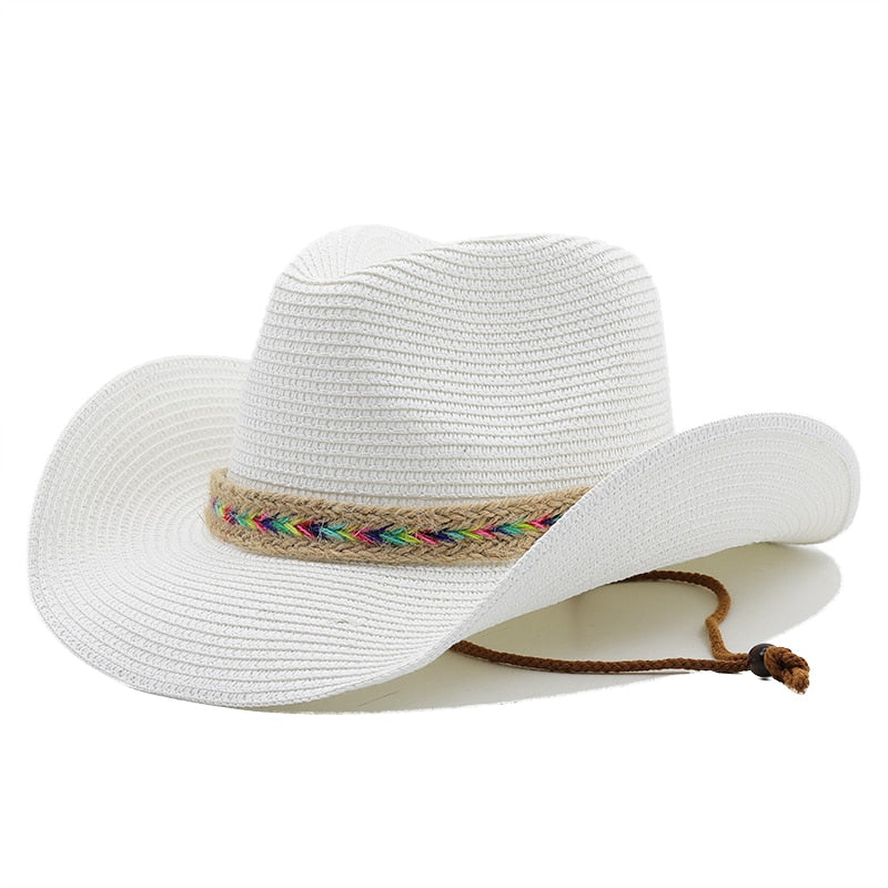 CASIMIR Men's Straw Cowboy Hat