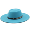 REGIANE Fedora Hat in Lake Blue