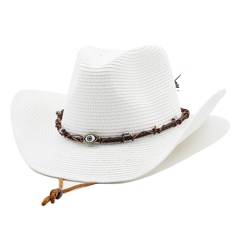 TERINA Cowboy Hat in White
