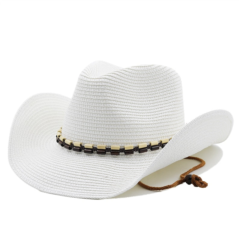 HAAKON Men's Straw Cowboy Hat in White