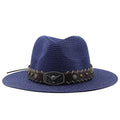 SERILENA Fedora Hat in Navy Blue