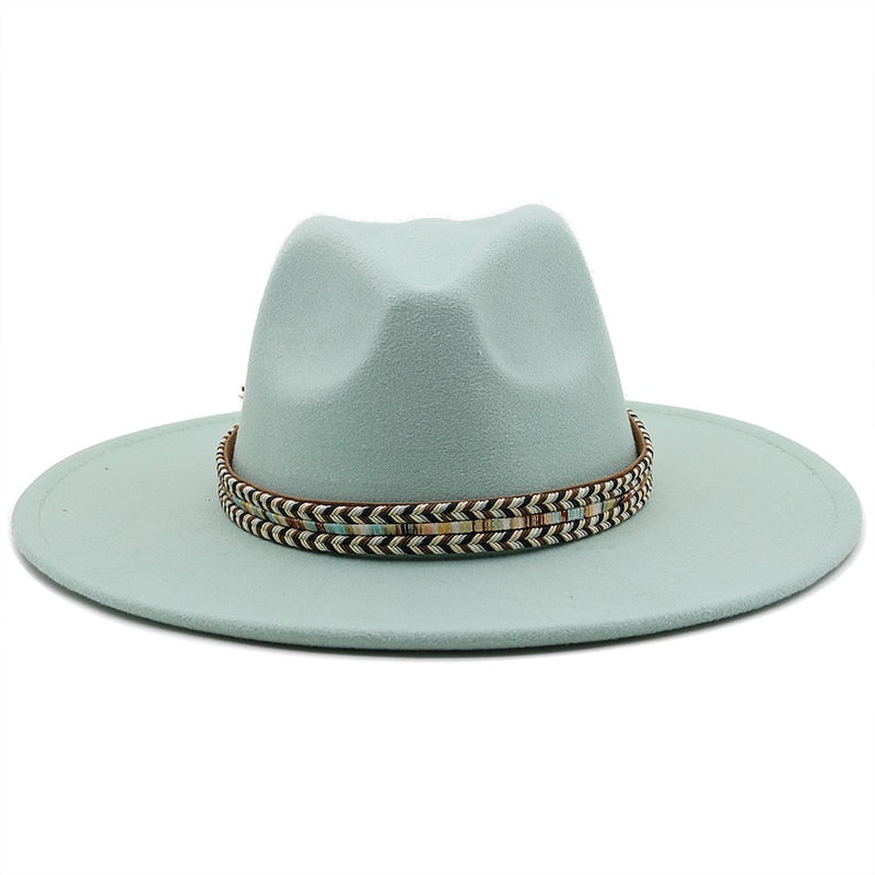 SLOANE Fedora Hat in Mint Green