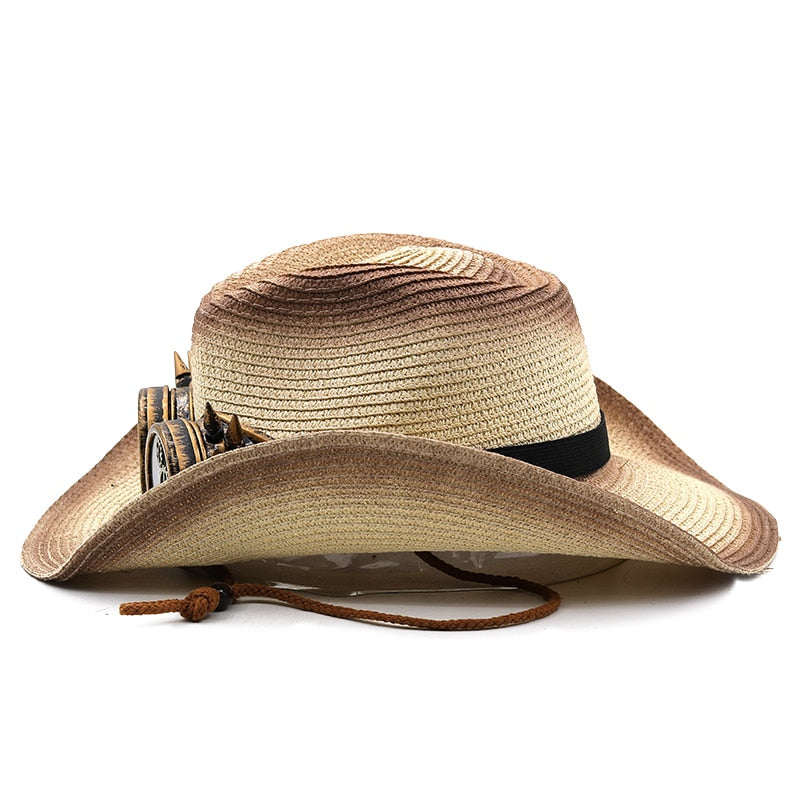 DUNCAN Men's Steampunk Cowboy Hat with Goggles