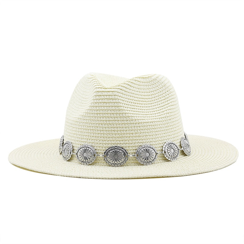 HATTIE Fedora Hat in Off-White