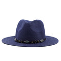AIENA Fedora Hat in Navy Blue