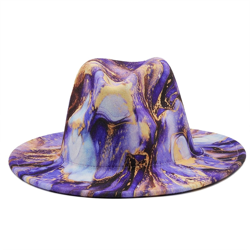 GRACELY Fedora Hat in Purple