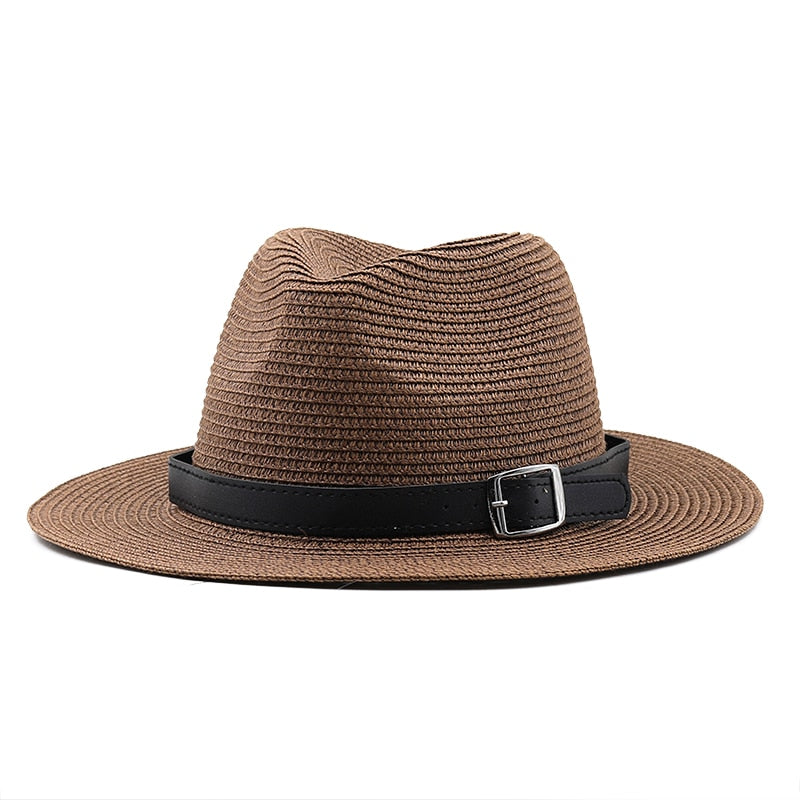 RAMSES Men's Straw Fedora Hat