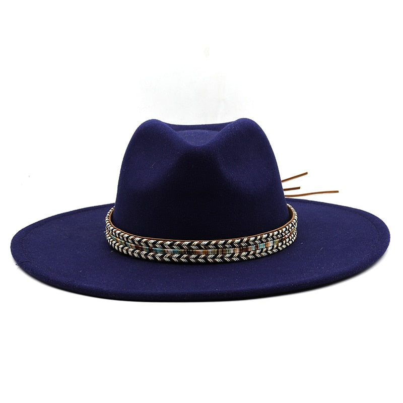 SLOANE Fedora Hat in Navy