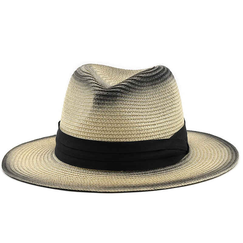 DARIUS Men's Straw Fedora Hat