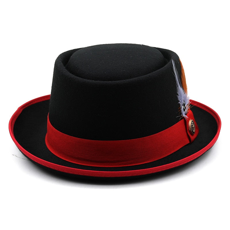 PHILIP Men's Felt Pork Pie Hat