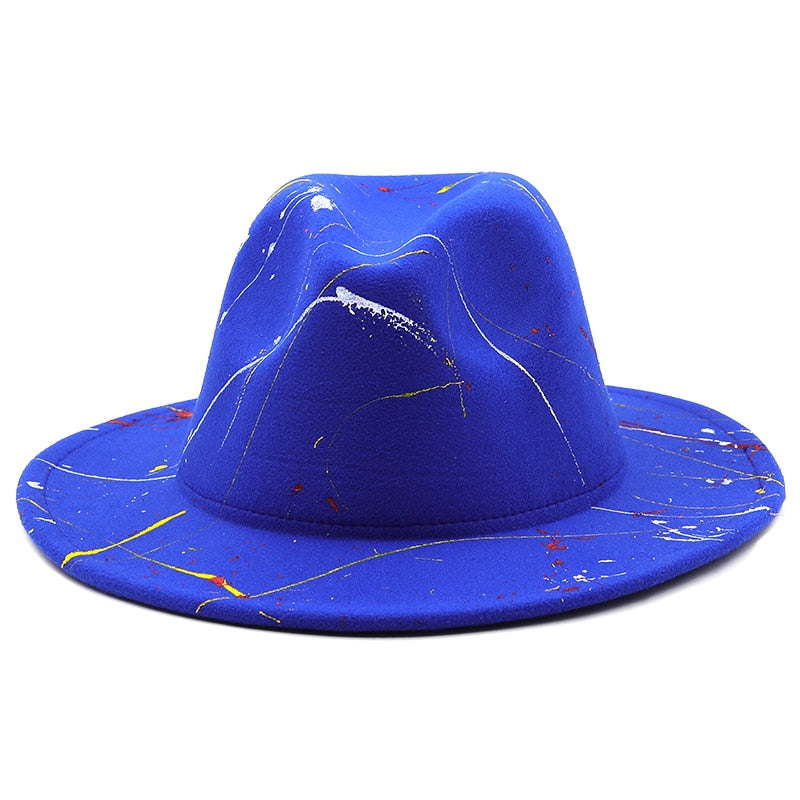 RAYANA Fedora Hat in Blue