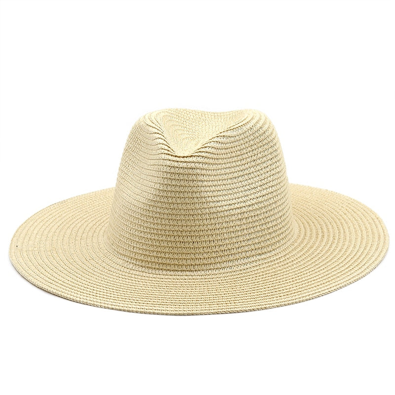 PRIAM Men's Straw Panama Hat in Beige